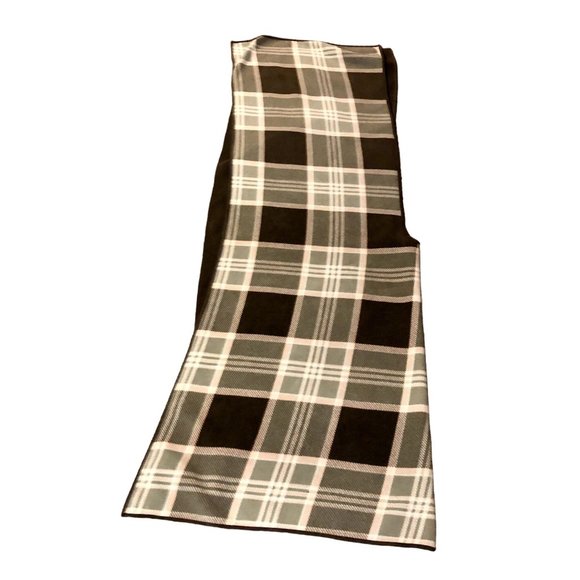 Woolrich Wrap Womens One Size Brown Pink Plaid Reversible - Picture 11 of 11